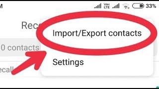 Radmi note 5 Pro Contact Import Export Process