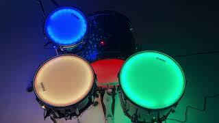 TreeHouse Custom Drums 4-piece Drumset with "drumlite" LED Internal Lighting