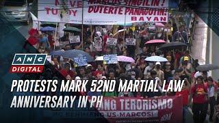 Protests mark 52nd Martial Law anniversary in PH | The World Tonight