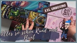 XXL Diamond Paintings Unboxing | First Look/Sneak Peek auf 3 Runde  Diamond Art Club Kits