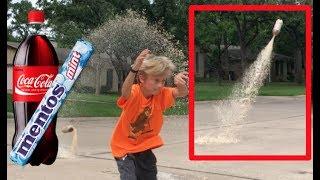 Coke and Mentos ROCKET goes 100 FT HIGH!!!