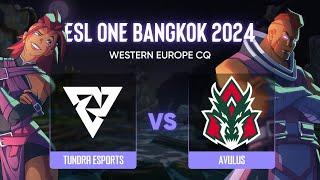 Tundra Esports проти AVULUS | ESL One - Bangkok: Western Europe Closed Qualifier