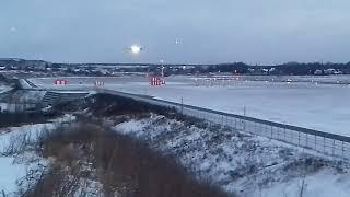 Boeing 777-200ER "NordWind Airlines" "VP-BJG" Landing to Sheremetyevo International Airport SVO.