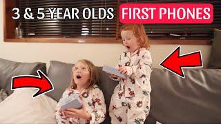 GIVING OUR 3 & 5 YEARS OLD THEIR FIRST MOBILE PHONES & ARRIVING AT OUR CHRISTMAS CABIN!