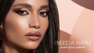 Elongated Smokey Glam Eye Look ft. I NEED A WARM EYESHADOW PALETTE | Natasha Denona Makeup