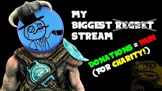 SKYRIMATHON Charity Stream  W/Guests  - Ends When I Match The Donation Total PART 2