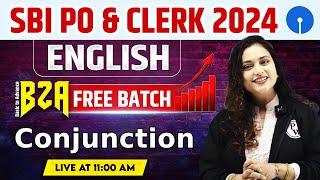 SBI PO & Clerk English 2024 | Conjunction for Bank Exams | English by Rupam Ma'am