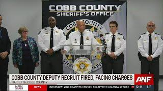 Cobb County deputy recruit fired, charged after allegedly attacking detainee in jail