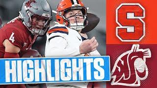 No. 21 Syracuse Orange vs. Washington State Cougars Holiday Bowl Highlights | FOX College Football