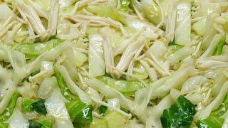 Stir-fried cabbage recipe.