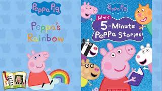 Peppa Pig | Peppa’s Rainbow | British kids voice in read aloud book