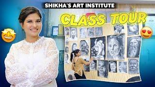 Class Tour  | Artist Shikha Sharma Studio tour | Branch 1 | best Art Class Near you |