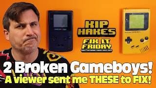 A Pair Of Broken Gameboys from a Viewer ! Quick Fix it Friday