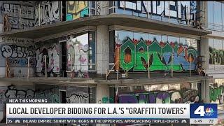 Local developer bidding for LA's 'Graffiti Towers'