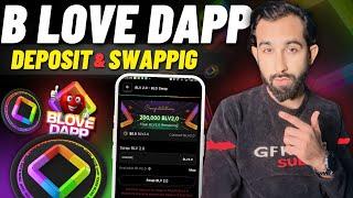 B Love Dapp Deposit & Swapping Process - B Love Dapp Staking with BLV Token