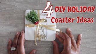 Christmas in July! 4 Simple DIY Coaster Ideas for Gift Giving and Craft Fairs