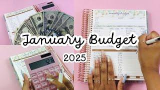 Monthly Reset | JANUARY 2025 COMPLETE BUDGET SETUP | How to Budget for Beginners | PERSONAL FINANCE