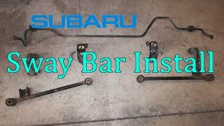 How to install a Subaru rear sway bar