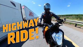 Highway Top Speed Ride on My KTM Duke 200