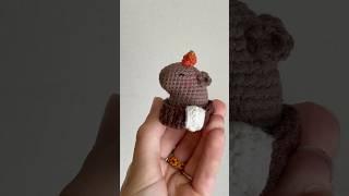 Капибара в тазике #handmade #crochet #capybara #amigurumi #tutorial #амигуруми #вязание #капибара