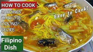 GINISANG SAYOTE WITH SARDINES (TIPID MEAL RECIPE)