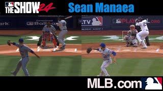 ️  Sean Manaea - MLB the Show 24 vs Real Game Pitching Motion