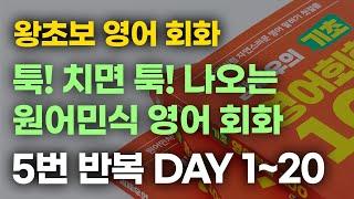 [김재우의 기초 영어회화 100] DAY 1~20 5번 듣기 l 입이 얼얼할 때까지 반복하세요! l 왕초보 영어