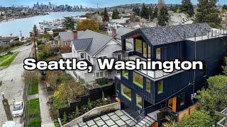 $3,500,000 Seattle Washington Luxury Home Tour with PANORAMIC VIEWS of ICONIC Seattle Skyline