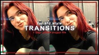 simple transitions for edits (any style) - after effects tutorial | klqvsluv