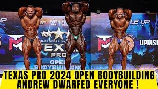 Texas Pro 2024 open bodybuilding prejudging + Andrew Jacked dwarfs + Samson's reaction to Andrew