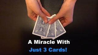 3 Cards: AMAZING SIMPLE Card Trick Revealed!