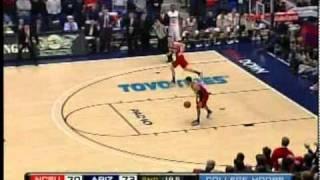 10 points in 23.3 seconds NCAA Record set by Javi Gonzalez NC State vs Arizona Dec. 23, 2009