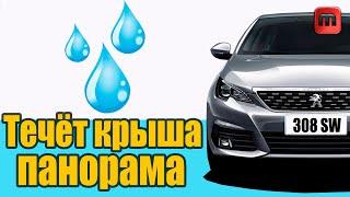 Протекает панорамная крыша. Peugeot 308 T9. Как решить проблему?