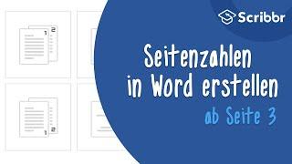 Seitenzahlen in Word ab Seite 3 erstellen – in 2 Minuten | Scribbr 