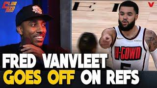 Jeff Teague REACTS to Fred VanVleet viral ejection & CUSSING OUT refs in Blazers-Rockets