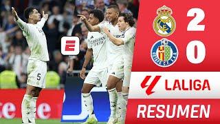 REAL MADRID GANÓ 2-0 a GETAFE. GOLES de MBAPPÉ Y BELLINGHAM. Están a 1 punto del BARCELONA | La Liga