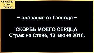 СКОРБЬ МОЕГО СЕРДЦА ~ послание от Господа ~ Страж на Стене