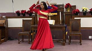 Christmas praise dance performed by AVA Monét. “Sent me a King.” @jonmcreynolds