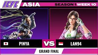 Pinya (Master Raven) vs Lan94 (Julia/Feng) ICFC ASIA: Season 1 Week 10 - Grand Final