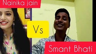 Sumant singh bhati Vs Anchor Nainika jain टुटे दिल वाले जरुर देखे,,   [Kavi Sammelan Utkarsh]