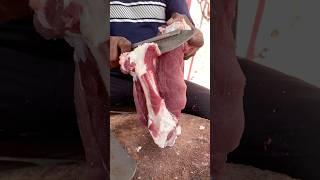 Leg big meat piece joint cutting #food #streetfood