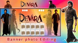 #Devara movie banner photo Editing in mobile phone  Devara photo Editing in #photo_editor_app