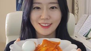 asmr+로제 떡볶이 맛나게 냠냠