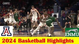 East New Mexico vs #10 Arizona Basketball Game Highlights 10 21 2024