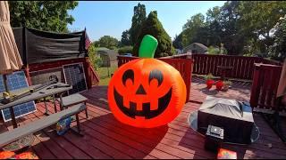 Lumiwind 5FT Giant Halloween Inflatables Pumpkin Outdoor Decorations, Blow Up Yard Decoration