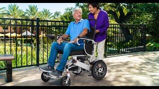 Asjmreye Power Wheelchair for Seniors and Disabled, Lightweight & Foldable, Suitable for All Terrain