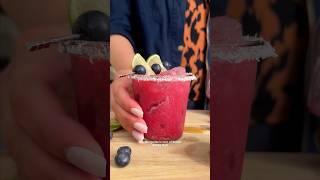 Blueberry Coconut Margarita #sugarfreecocktail