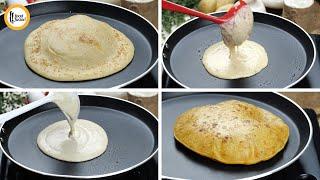 Liquid Dough Paratha 2 new ways in under 10 mins (no kneading) Recipe by Food Fusion