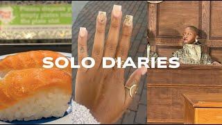 productive solo vlog in Atlanta | Nails, Sushi, Video Shoots | Solo Diaries