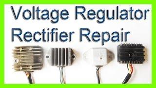 how to repair a voltage rectifier regulator  charging system